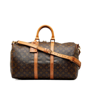 Louis Vuitton Monogram Keepall Bandouliere 45 (SHG-Ffun5j)