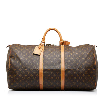 Louis Vuitton Monogram Keepall Bandouliere 55 (SHG-1GvtoF)