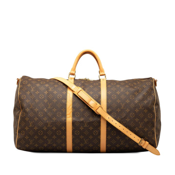 Louis Vuitton Monogram Keepall Bandouliere 60 (SHG-rfAzb4)
