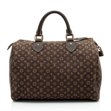 Louis Vuitton Monogram Mini Lin Speedy 30 Satchel (SHF-zliRMx)