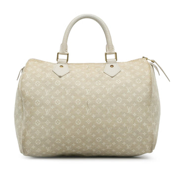 Louis Vuitton Monogram Mini Lin Speedy 30 (SHG-VEqoLJ)