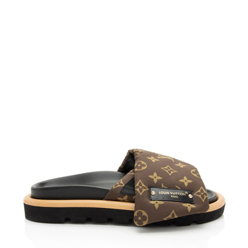 Louis Vuitton Monogram Nylon Pool Pillow Mules - Size 8 / 38