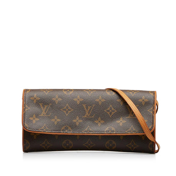 Louis Vuitton Monogram Pochette Twin GM (SHG-Re2GaJ)