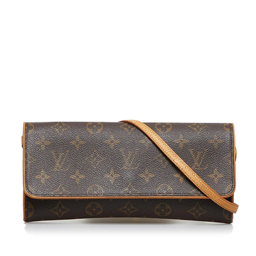 Louis Vuitton Monogram Pochette Twin GM (SHG-cZApAw)