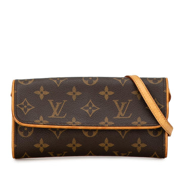 Louis Vuitton Monogram Pochette Twin PM (SHG-pDI3R4)