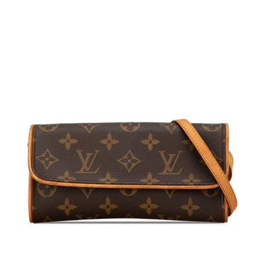 Louis Vuitton Monogram Pochette Twin PM (SHG-Wj9TGw)