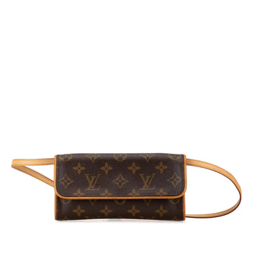 Louis Vuitton Monogram Pochette Twin PM (SHG-RRBxIJ)
