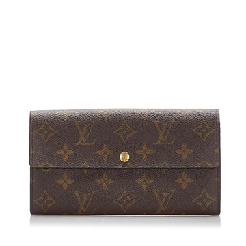 Louis Vuitton Monogram Sarah Long Wallet (SHG-tGbfVz)