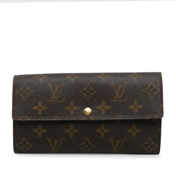 Louis Vuitton Monogram Sarah Long Wallet (SHG-mNM8gf)