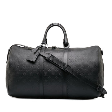 Louis Vuitton Monogram Shadow Keepall Bandouliere 50 (SHG-eCxY7D)
