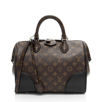 Louis Vuitton Monogram Shine Canvas Doc PM Satchel (SHF-Ujo1me)