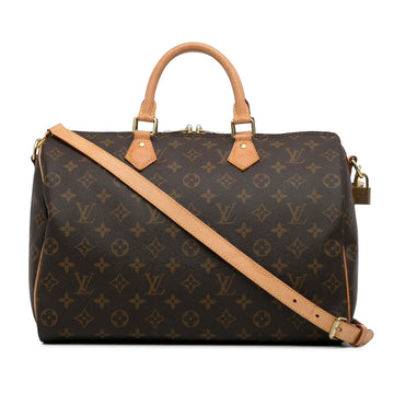 Louis Vuitton Monogram Speedy Bandouliere 35 (SHG-8GGbtI)