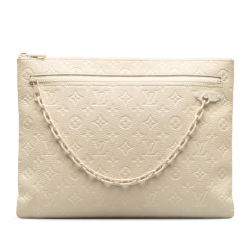 Louis Vuitton Monogram Taurillon A4 Pouch (SHG-6QVsvL)