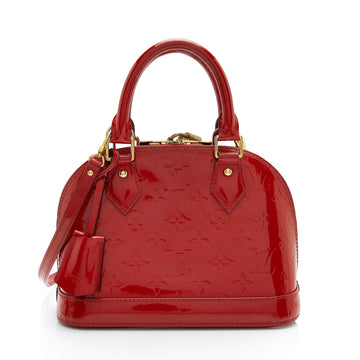 Louis Vuitton Monogram Vernis Alma BB Satchel (SHF-hhcc07)