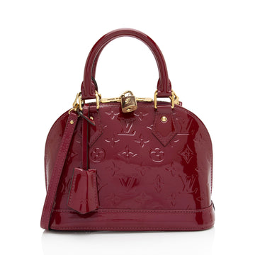 Louis Vuitton Monogram Vernis Alma BB Satchel (SHF-3pzOjE)