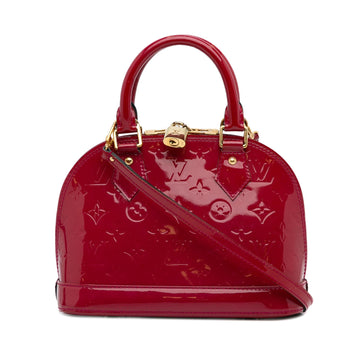 Louis Vuitton Monogram Vernis Alma BB (SHG-hlye6C)