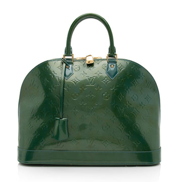 Louis Vuitton Monogram Vernis Alma GM Satchel (SHF-Z4HtXk)