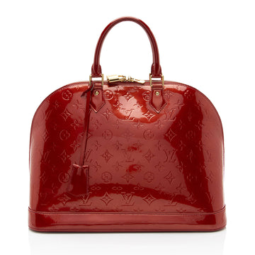 Louis Vuitton Monogram Vernis Alma GM Satchel (SHF-7bvjjk)