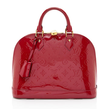 Louis Vuitton Monogram Vernis Alma PM Satchel (SHF-aJkS4O)