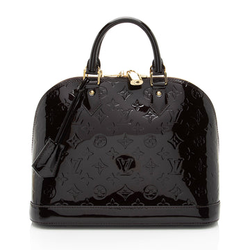 Louis Vuitton Monogram Vernis Alma PM Satchel (SHF-iT5R4U)