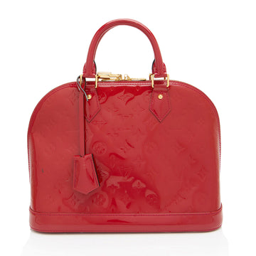 Louis Vuitton Monogram Vernis Alma PM Satchel (SHF-WV66qb)