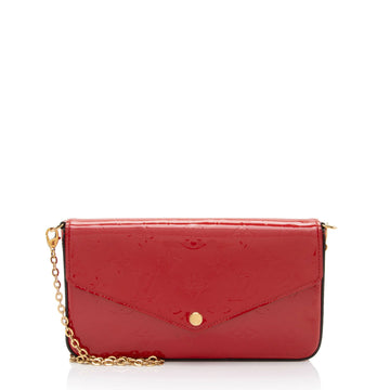 Louis Vuitton Monogram Vernis Felicie Pochette (SHF-GRZxjR)
