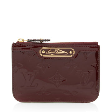 Louis Vuitton Monogram Vernis Key Pouch (SHF-bhqOVo)