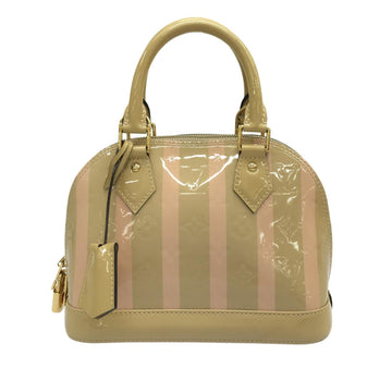 Louis Vuitton Monogram Vernis Rayures Alma BB (SHG-JU3Da7)