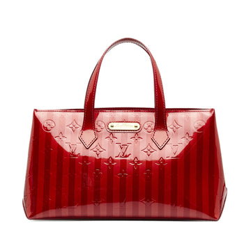 Louis Vuitton Monogram Vernis Rayures Wilshire PM (SHG-i6xtFa)