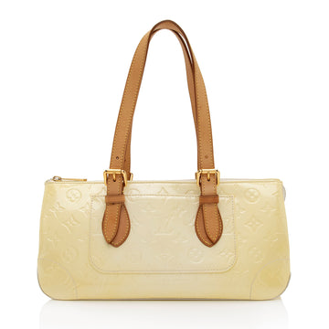 Louis Vuitton Monogram Vernis Rosewood Satchel (SHF-2DP8kl)