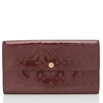 Louis Vuitton Monogram Vernis Sarah Wallet (SHF-I0eWQY)