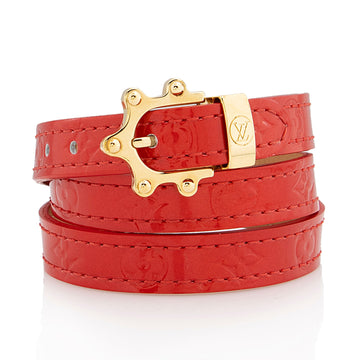 Louis Vuitton Monogram Vernis Triple Tour Wrap Bracelet