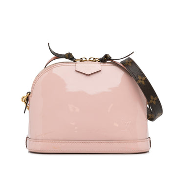 Louis Vuitton Monogram and Vernis Mini Alma Chain Crossbody (SHG-X9iBZK)