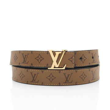 Louis Vuitton Reverse Monogram LV Initiales 25mm Belt - Size 36 / 90 (SHF-SqNPZF)