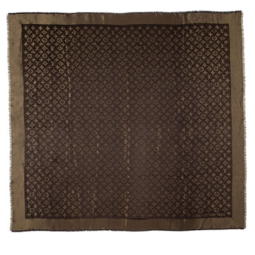 Louis Vuitton Silk Lurex Wool Monogram Shine Shawl