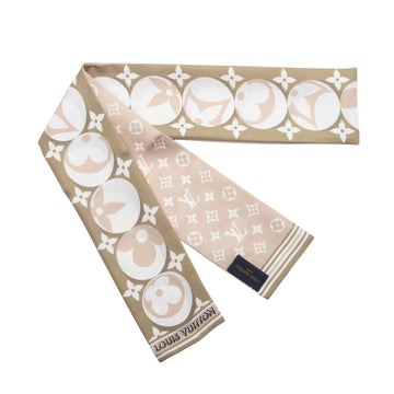 Louis Vuitton Silk Monogram Marbles Bandeau Scarf (SHF-REnNmD)
