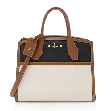 Louis Vuitton Taurillon CIty Steamer MM Tote (SHF-PHS49y)