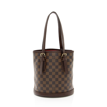 Louis Vuitton Vintage Damier Ebene Marais Bucket Tote