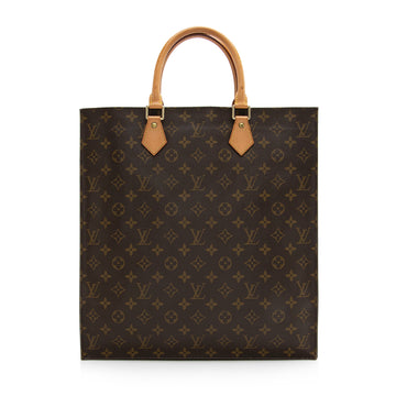 Louis Vuitton Vintage Monogram Canvas Sac Plat Tote (SHF-22683)