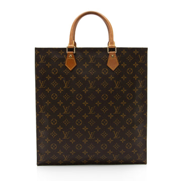 Louis Vuitton Vintage Monogram Canvas Sac Plat Tote (SHF-J82trl)