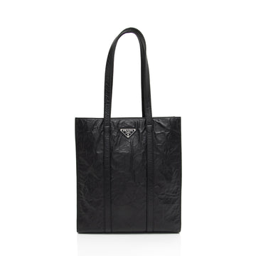 Prada Antique Nappa Leather Small Shopping Tote (SHF-NTTczZ)