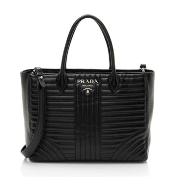 Prada Calfskin Diagramme Tote