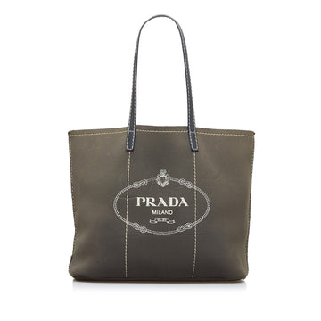 Prada Canapa Logo Tote Bag (SHG-WAhNSo)