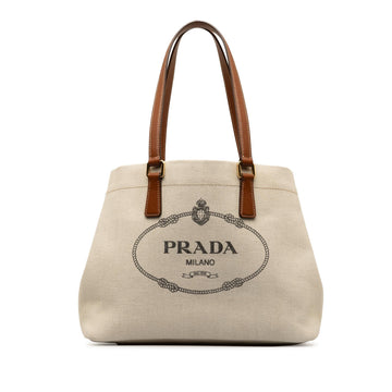 Prada Canapa Logo Tote Bag (SHG-ONkbKJ)