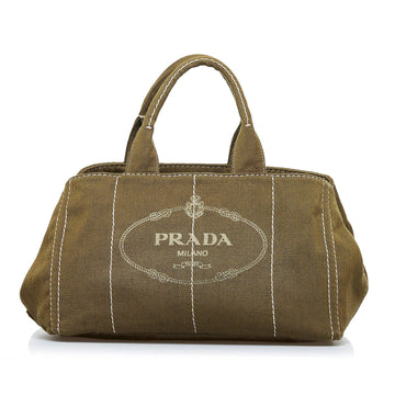 Prada Canapa Logo Tote (SHG-W9B7Z0)
