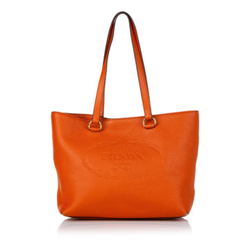Prada Canapa Vitello Daino Tote Bag (SHG-37584)