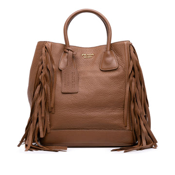 Prada Cervo Fringe Tote