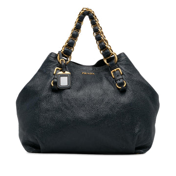 Prada Cervo Lux Chain Tote (SHG-8kccG2)