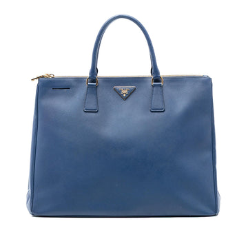 Prada Extra Large Saffiano Lux Galleria Double Zip Tote
