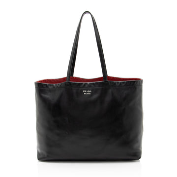 Prada Leather Reversible E/W Tote